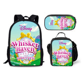 Whisker Haven Tales with the Palace Pets Schoolbag Backpack Lunch Bag Pencil Case 3pcs Set Gift for Kids Students